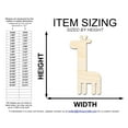 thumbnail image 2 of Unfinished Wood Cute Giraffe Shape  12" / 1/8", 2 of 3