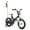 Black, variant on JOYSTAR Little Rock Boys bike with Flag & Number Plate,12 inch Kids Bike, Green