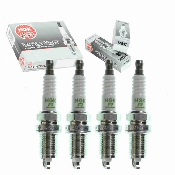 4 pc NGK V-Power Spark Plugs compatible with Honda Civic 1.6L L4 1992-1995