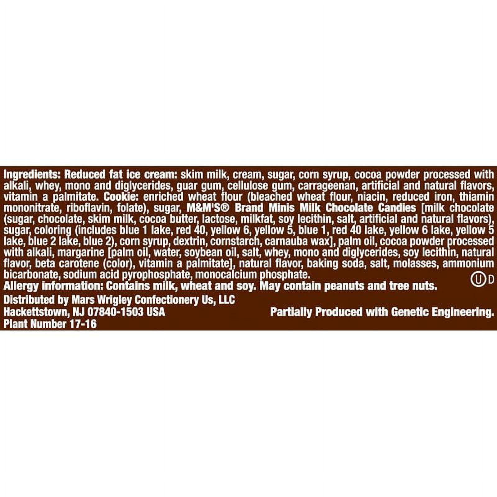 M&M'S® Ice Cream Choc Cookie Sandwich Single (48 Count)