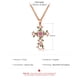 thumbnail image 3 of Collares con flores incrustadas con personalidad, collares con hojas de temperamento, colgantes, 3 of 7