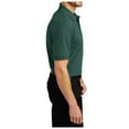 thumbnail image 3 of Yellow Rooster Mens Short Sleeve Heavyweight Cotton Pique Polo Dark Green 2XL, 3 of 4