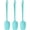 Teal, variant on Silicone Spoon Spatula Set, Food Grade BPA Free, Heat Resistant Up To 600℉, Baking Cooking Mixing Kitchen Utensils Set of 3(Teal)