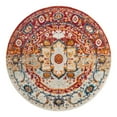 thumbnail image 3 of Unique Loom Madeline Vintage Collection Area Rug - Jackson (5' 3" Round Rust Red/Orange), 3 of 7