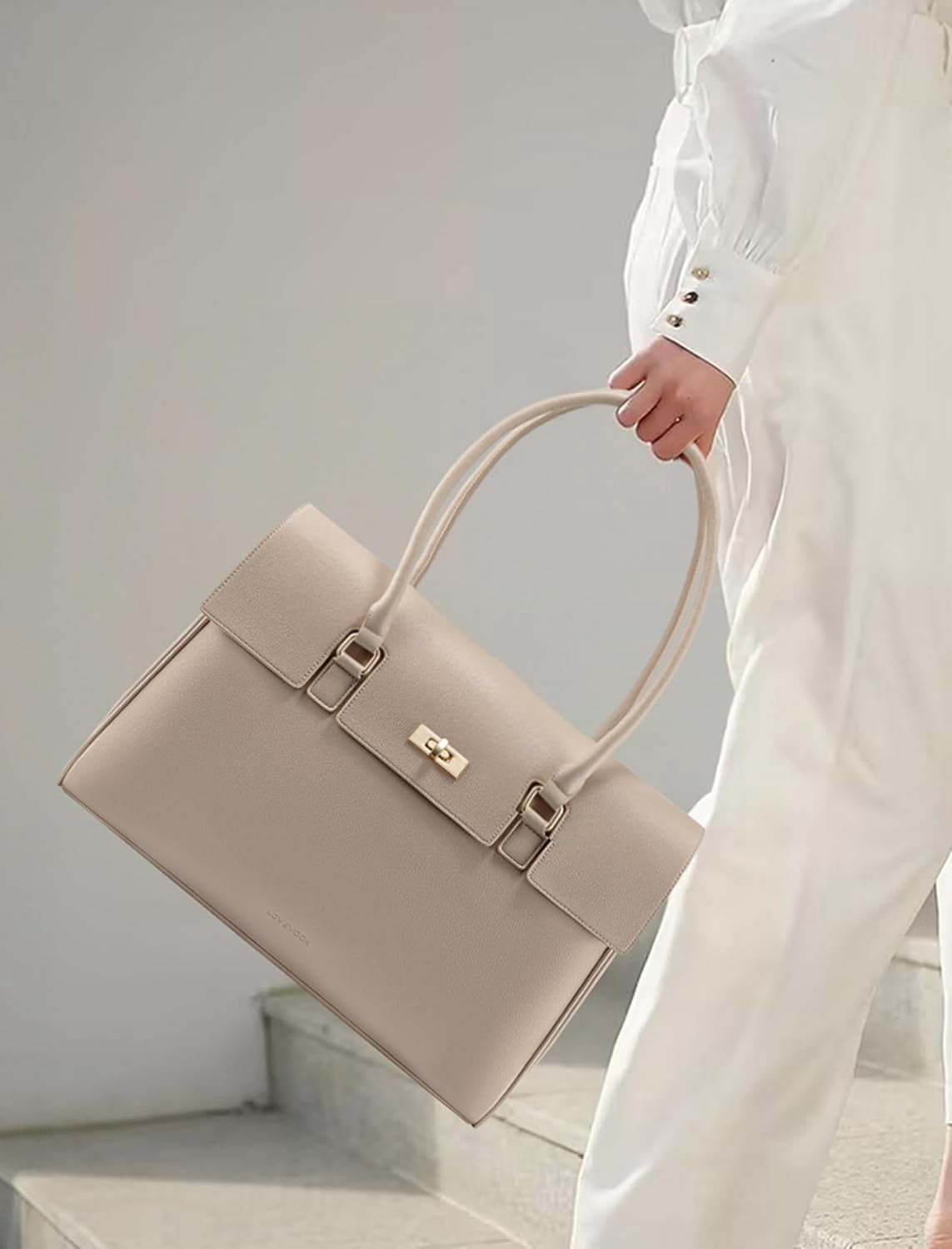 LOVEVOOK Laptop Bag for Women Work Tote 15.6 Inch Briefcase Messenger Bag Waterproof for Business Office Dating