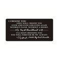 thumbnail image 3 of JUNWELL 1pc Rectangular Laser Engraved Aluminum Alloy Card Wallet Card Insert  Anniversary Romantic Gifts For Girlfriend/Boyfriend, 3 of 5