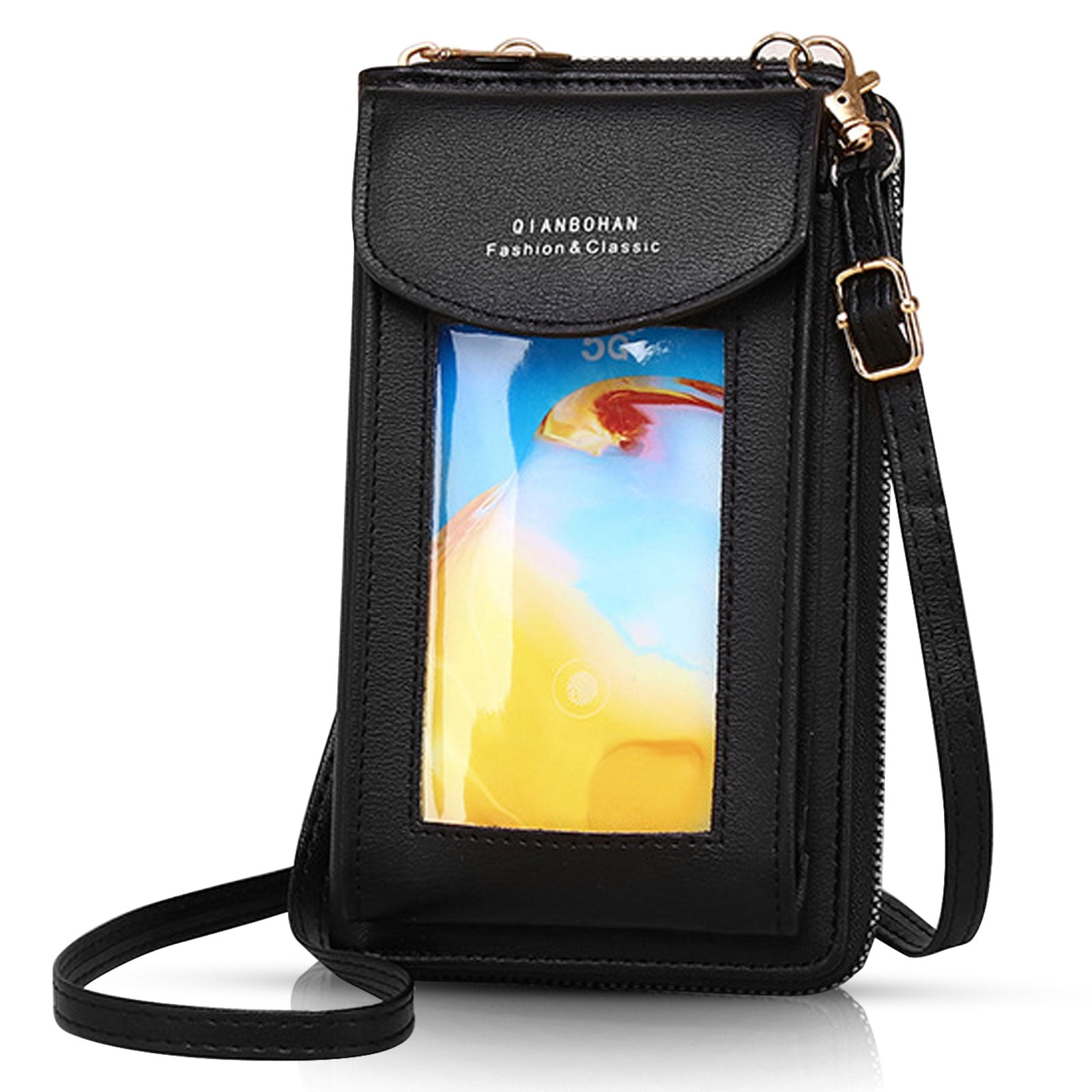 EEEkit Leather Touch Screen Cell Phone Purse, Small Crossbody Phone Bag