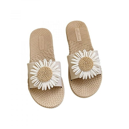 

Homedles Sandals Women- Gift for women Casual Summer Open Toe Comfortable Flat Sandals for Women White