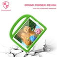 thumbnail image 6 of Allytech Kids Case for New iPad 10.2" 7th Generation, Soft EVA Foam Rubber Lightweight Handle Folding Stand Kids Proof Heavy Duty Protection Case Cover for Apple iPad 7th Gen, Green, 6 of 7