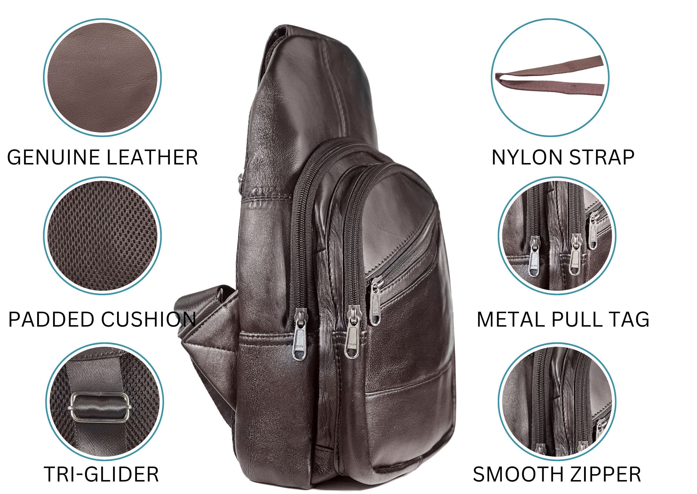 Sling Bag Crossbody Bag Shoulder Pack Lightweight Travel Hiking Men Women-by Bullz