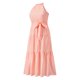 thumbnail image 5 of SAYOO Vestido de mujer, patrón de rayas, cuello halter, sin mangas, con lazo en la cintura, falda de una pieza para mujer SAYOO Casual, 5 of 7