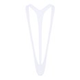 thumbnail image 3 of BKQCNKM Thongs Crotchless Panties underwear Solid Color Men's Tight Thong Underwear Swimwear Conjoined V Shaped Men's Underwear Panties White One Size, 3 of 6