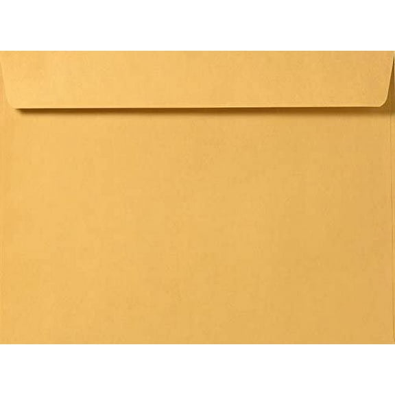 Brown Kraft Booklet Envelopes on 28lb. Pack of 50 (9 1/2 x 12 5/8)