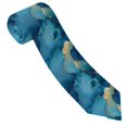 thumbnail image 5 of Men'S Tie 4.7×3.1in Is Not Easy To Deform And Fade Anti-Drift Button Design Is Easy To Take Care Of For Work Travel Daily Business Blue And Gold Marble, 5 of 8