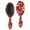 Red Christmas Patchwork, variant on Red Christmas Reindeer and Snowflake Pattern Hair Brush,Girls Detangling Hair Brush,Glide Through Tangles with Ease for Wet & Dry Hair,8.8"X2.8"