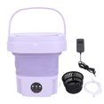 thumbnail image 2 of Folding Washing Machine , Mini Compact Portable Washing Machine Automatic Soft Spin Deep Washer with Timer 11L Capacity for Apartment Dorm Travel, 2 of 7