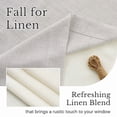 thumbnail image 2 of NICETOWN Valance Curtains for Kitchen, Semi sheer Light Filtering Linen Valance for Bathroom & Kitchen, Rod Pocket Rustic Soft Linen Valance, Angora, 1 Panel, 2 of 8