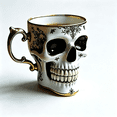 thumbnail image 4 of Skull Coffee Mug,Sparkly Skull Coffee Mug Gothic Tea Cups ,Skull Coffee Cup,Gothic Porcelain Tea Cup With Gold Trim, Skullcoffee Mug Halloween Gifts, Great For Coffee Lovers Unique Gift, 4 of 11