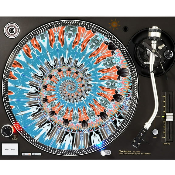 KuzmarK™ 12" DJ Turntable Slipmat - Skycraft