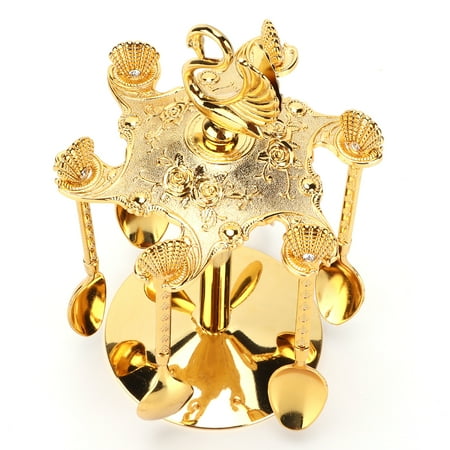 

Golden Spoon Convenient Dessert Spoon Beautiaful For Dining For Bistro For Bar For Kitchen For Party