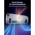 thumbnail image 3 of JSAUX Back Plate Vents Version Compatible with Steam Deck LCD, DIY Replacement Full Shell Case Compatible with Steam Deck LCD [White], 3 of 9