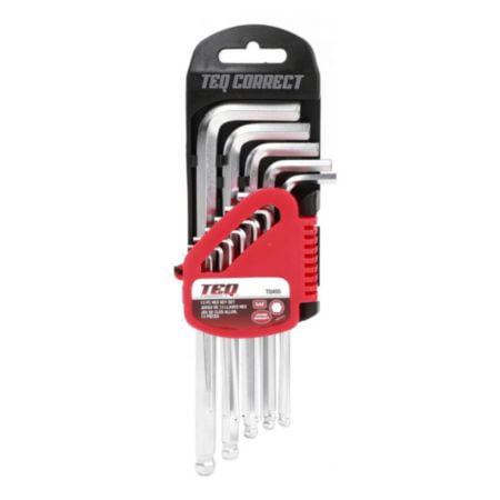 TEQ Correct Hex Key Set, Long Arm, SAE, 13 Piece