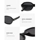 thumbnail image 5 of Gafas de Sol Retro Ovaladas Polarizadas SOJOS SJ2603 Negro/Gris, 5 of 5