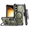 thumbnail image 1 of Funda magnética Magsafe con clip trasero para Samsung Galaxy S23 5g Armor Series (roja), 1 of 5
