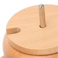 thumbnail image 2 of Bead Spinner Bowl Polished Wood Cover Metal Shaft Stable Oval Base Bead Maker for Jewelry Making DIY, 2 of 4