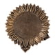 thumbnail image 2 of Plato de frutos secos de resina, bandeja para servir, plato para aperitivos, platos de almacenamiento, plato de frutos secos con plantas de imitación (girasol de bronce), 2 of 5