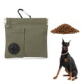 thumbnail image 2 of Dog Treat Pouch,Portable Dog Training Treat Bag | Leakproof Clip-On Design with Built-In Waste Bag Dispenser | Auto Closing Dog Walking Bag for Puppy Travel or Outdoor Use,Army Green, 2 of 9