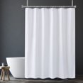 thumbnail image 1 of NAOJIE Rideau de Douche, Rideau de Douche Blanc, Rideau de Douche en Tissu, Rideau de Douche Lavable, Rideau de Douche Blanc, Déperlant, Rideau de Douche en Tissu Doux, Lavable à la Machine 72 X 72 Pouces, 1 of 7