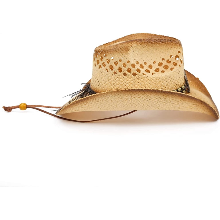 Straw Cowboy Hat for Women and Men with Shape-It Brim  display picture 1