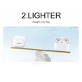 thumbnail image 4 of Auriculares Bluetooth IP40, auriculares Bluetooth V5.0 auriculares inalámbricos auriculares estéreo de alta fidelidad auriculares deportivos micrófono - White blanco, 4 of 8
