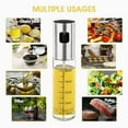 thumbnail image 4 of Clearance Oil Bottle under $5 Multi Purpose Oil Dispenser With Volume Scale Stainless For Olive Oil Vinegar Etc，silver 100 Ml, 4 of 7