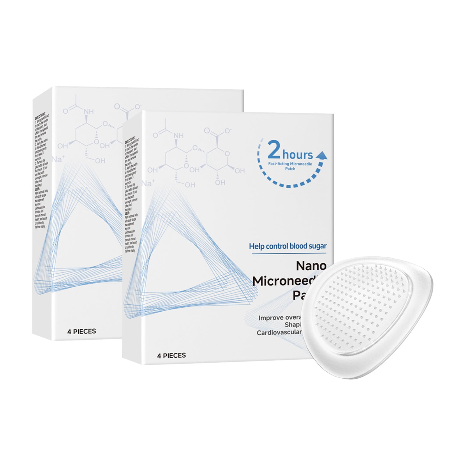 Smgt Glp 1 Nano Microneedle Patch (2box)Firming Skin and Body Shaping Care  Patch, Natural Ingredients, Smgt-Glp-1 Microneedlepatch,No Greasy,Gentle on  Skin