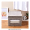 thumbnail image 4 of Cubo Home Trends de Tela con Tapa, Asas y Ventana para Almacenamiento, 4 of 4