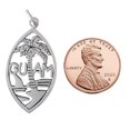 thumbnail image 3 of 925 Sterling Silver Necklace w/ "Guam" Palm Tree Pendant, 3 of 4