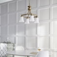 thumbnail image 2 of Quorum Lighting Rossington 4-Light Nook Pendant, Aged Silver Leaf, 21W x 18H, Dry Rated, 2 of 3