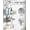 Silver, variant on Shower Hanging - Never Rust Organizer Aluminum Over The Head With 10 Hooks For Razor/sponge Rack Soap Basket