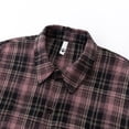 thumbnail image 5 of Gamivast Plaid Shirts for Men-Oversized Long Sleeve Button Down Shirt with Pockets Fall Collared Flannel Shirts Fall Jackets Hot Pink XL, 5 of 8
