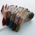 thumbnail image 5 of Women's Winter Wool Socks Warm Soft Full Cushion Crew Socks (5 Pairs), 5 of 8