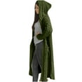 thumbnail image 1 of CEHVOM Cardigan de Mode d'Hiver pour Femmes, Décontracté, Ample, à Capuche, Long, Chandail, Liquidation, 1 of 3