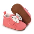 thumbnail image 7 of 3-6 Months Baby Boys Girls Shoes Non-Slip Infant First Walkers Baby Walking Shoes Spring Princess Girls' Shoes 0-1 Year Old Bowknot Baby Shoes Cotton Soft Sole Shoes Walking Shoes Red, 7 of 7
