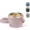 thumbnail image 2 of Unbranded 20oz Portable Electric Food Warmer, Personal Lunch Box Keeps Food Spill-Free & Warm, Ideal for Travel, Work, School, Car, On-the-Go, Dishwasher-Safe, Giftable, Blush Pink, 2 of 8