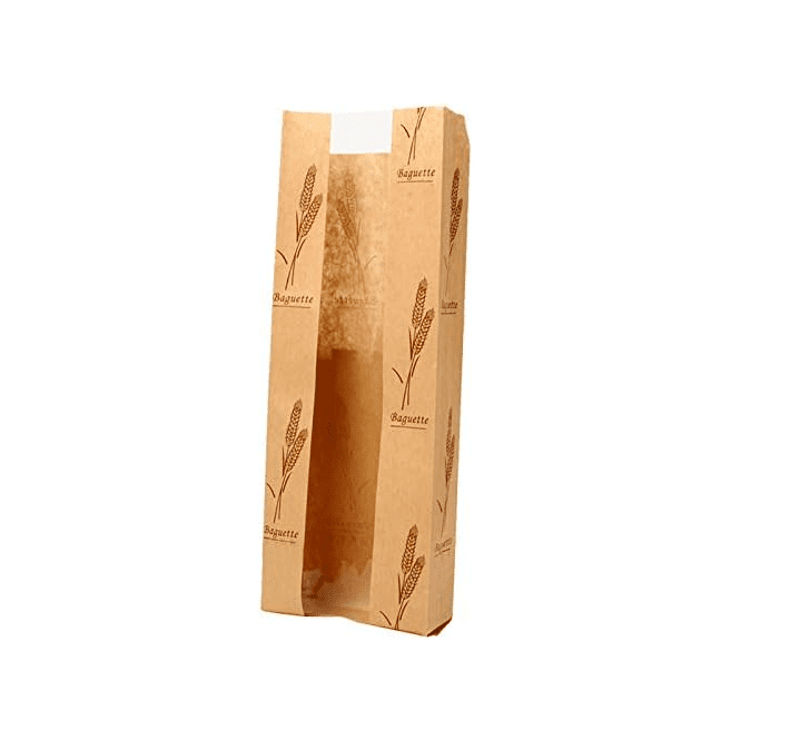 Bolsa de papel Kraft con ventana para el Envasado de Alimentos Bolsa de papel Kraft con ventana para el Envasado de Alimentos