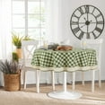 thumbnail image 4 of PowerSellerUSA Dining Table Cloth Elegant Buffalo Plaid Cloth for Dining Room or Kitchen, Classic Farmhouse Country Decor Plaid Gingham Checkered Design Table Cloth, Green, 60" W x 120" L, 4 of 6