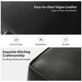 thumbnail image 6 of 27" Square Ottoman Coffee Table Faux Leather Lift Top Storage Footrest Stool Bedroom Living Room Black, 6 of 7
