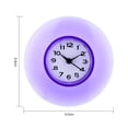 thumbnail image 2 of Nimomo Reloj de Pared Durable Mini Relojes de Pared Lindos Baño Cocina Espejo Succión Reloj de Pared Ducha Relojes de Cuarzo Impermeables Decoración(Púrpura), 2 of 9