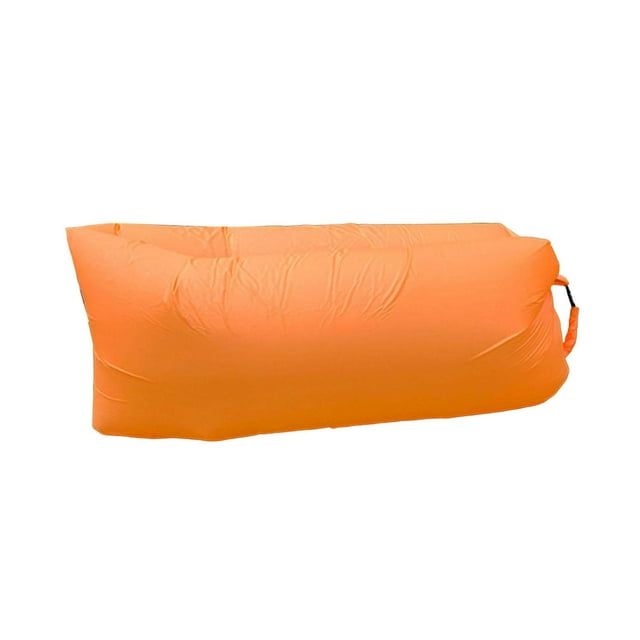 Sofá inflable para playa, portátil, para adultos, viajes y picnic. Naranja